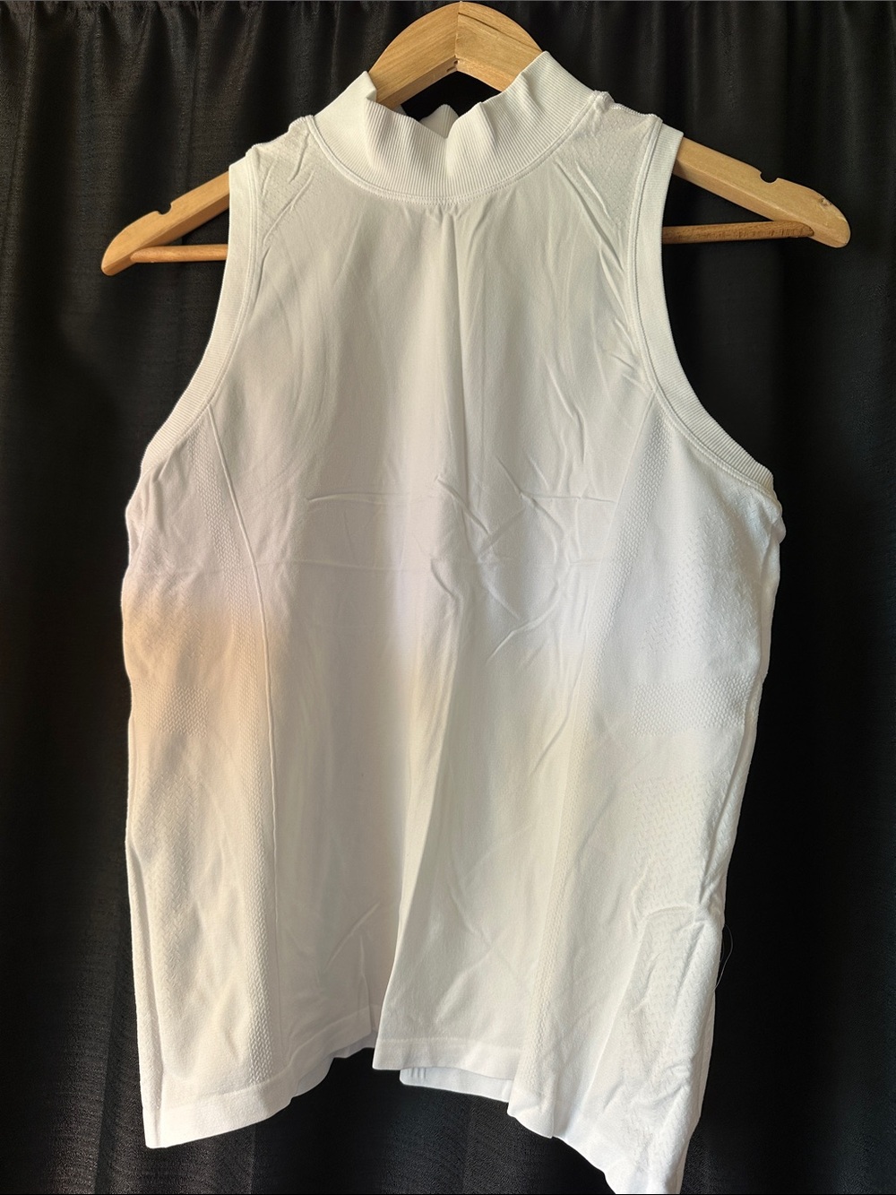 Calia White Sleeveless Mock Neck Women's Top